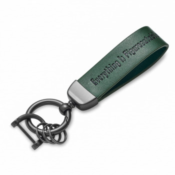 Sunling Inspirational Car Keychain Personalized Gift Leather Car Key Fob Automotive Keychain Holder