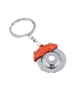 oAutoSjy Creative Brake Disc Keychain Accessories Cute Auto Part Model Metal Keyring Holder for Men Key Fob Purse Bag Pendant