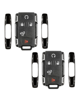 2X Remote Key Fob Shell 5bth Lift Gate Case for Chevrolet Silverado GMC Sierra (M3N-32337200, 84209236)