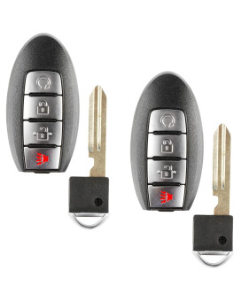 2x Remote Start 4btn Smart Key Fob for Nissan Rogue (KR5S180144106, 285E3-6FL2B, S180144109)