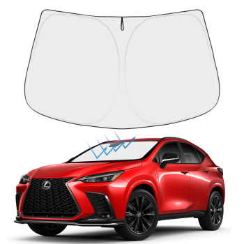 Proadsy Front Windshield Sun Shade Foldable Sunshade Protector Sun Visor Custom Fit 2024 2023 2022 2021 Acura MDX SUV, Base, Sport, Hybrid, A-Spec Accessories 2023 Upgrade