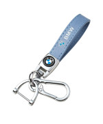 XinHongTu Genuine Leather Car Keychain is Compatible with BMW M M2 M4 M5 M6 M8 X1 X2 X3 X5 X6 M135i M240i Z4 328i X 7 Series Keyring Keychains Male and Female Lanyard Accessori