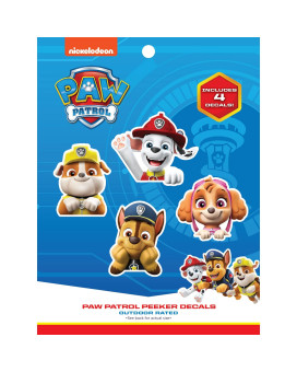 Paw Patrol Peeking Decals - Set of 4 Paw Patrol Stickers for Kids and Adults - Vinyl Decals for Laptop, Tumbler, Water Bottle, Vehicles - Nickelodeon Stickers