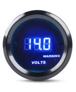 WATERWICH DC12V Voltmeter Blue Digital LED Volt Gauge Voltage Meter Kit 2inches 52mm for Car Truck Vehicle Automotive