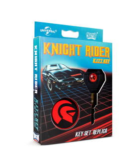Doctor Collector: Knight Rider: K.I.T.T Key - Includes Keychain with Knight Industries Logo, K.I.T.T Ignition Key, Officially Licensed Collectable Based Off The Hit Franchise