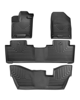 PSLER Floor Mats Fit for Acura MDX 7 Seats 2022-2023 All Weather Custom Fit Car Floor Liner Car Mats