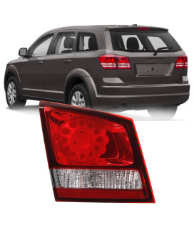 Dasbecan Inner Tail Light Assembly Compatible with Dodge Journey 2011-2020 LED Tail Lamp Stop Brake Indicator Warning Light 68078517AD CH2802103 (Left Driver Side)