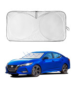 INSAUTO Windshield Sun Shade Fit for 2021 2020 Nissan Sentra- UV Protection Foldable Sunshdes Cover- Sun Visor Custom Fit for Nissan NV1500-3500 2016 2018 Interior Accessories M+(59.831.5'')