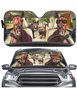 Windshield Car Sunshade Bulldog Front Window Bulldog Car Decoration Auto Sun Shade -Car Windshield,Dog Driving Car Window Screen Cover