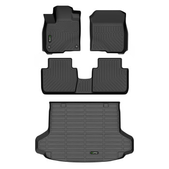 HAFIDI Automotive Floor Mats & Cargo Liner Custom for Honda HR-V/HR-V Hybrid 2023 2024 - Black