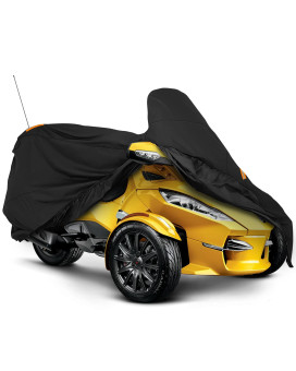 StarknightMT Spyder Full Cover, Waterproof Cover Compatible with Can Am Spyder RT/RT Limited 2010-2019 Spyder Accessories All Weather Protection Cover Replacement OEM 219400860