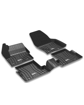 3W Floor Mats Fit for Lincoln MKX 2016 2017 2018 / Lincoln Nautilus 2019-2022 TPE All Weather Custom Fit Floor Liner for Lincoln MKX 1st and 2nd Row Full Set Car Liners Black