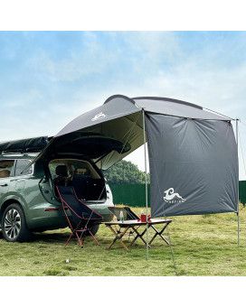 HREFEU SUV Tailgate Shade Awning Tent with Portable Waterproof Storage Bag, Hatchback Tent,Tailgate Shade Awning Tent for Midsize to Full Size SUV/Van/MPV/CUV (Large)