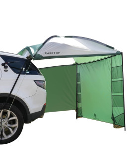 GEERTOP Portable Car Awning for Camping Vehicle Side Tent for SUV Car Trunk Shade Canopy Sun Shelter Camper Awning for Van RV Jeep Outdoor Travel