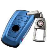 GERZEN Key Fob Cover Case Compatible with BMW, Sturdy Key Cases Keychain for 2 3 4 5 6 7 Series X3 X4 Accessories