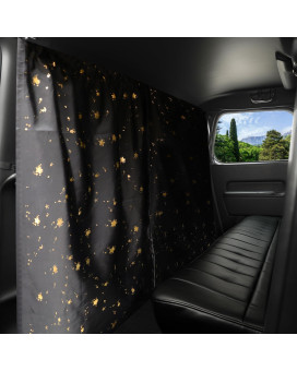 OTOEZ Car Divider Curtain, Car Privacy Curtains Opaque Light Blocking Rear Seat Sunshade Cover for Sleeping Travel Camping Nap Breaks, Sedan SUV Van Truck Blackout Curtain