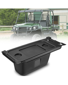 Kemimoto Under Seat Storage Box, Underseat Storage Bin Black Organizer Tray Compatible with Kawasaki Mule PRO-FX FXR FXT DX DXT 2015-2023 Accessories Replace 99994-1463