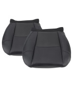 Carbhub Leather Seat Cover Black for Cadillac Escalade ESV EXT 2007 2008 2009 2010 2011 2012 2013 2014