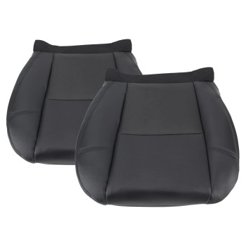 Carbhub Leather Seat Cover Black for Cadillac Escalade ESV EXT 2007 2008 2009 2010 2011 2012 2013 2014