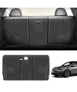 LASFIT Rear Back Seat Protector for Tesla Model Y 2020-2023, TPE Second Row Seats Back Cover, Waterproof Backrest Mats Model Y Accessories, 3 PCS