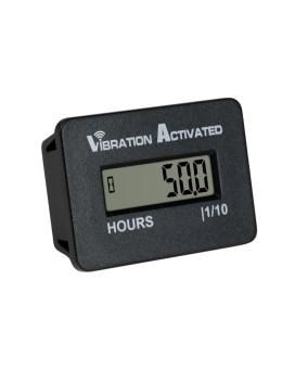 Runleader Digital Wilress Vibration Activated Hour Meter,Accelerate Sensor Design,Snap-in Mounting,Applicable to All Types of Lawn Mower Generator Compressor Motorcycle Dirtbike Outboard Motor