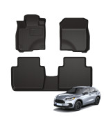 AIPOIL-Floor Mats Custom for 2023 2024 Honda HR-V & 2023 2024 HR-V Hybrid?Fits 1st & 2nd Row?TPE All Weather Anti-Slip Floor Liners?HRV 2023 2024 Full Set Automobile mats Accessories, Black