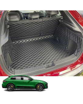 7DEEKEI for 2015-2023 Porsche Macan Trunk Mat and Rear Backrest Mat Cargo Liners All Weather Anti-Slip