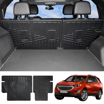 JTYZSM Rear Cargo Mat for 2018-2024 Chevrolet Equinox GMC Terrain All Weather Trunk Mat TPE Rear Cargo Liner for 2018 2019 2020 2021 2022 2023 2024 Chevy Equinox GMC Terrain