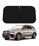 D-Lumina Windshield Sun Shade for 2020 2021 2022 2023 Mercedes GLE 350 450 Accessories, Front Window Sunshade Sun Visor Protector Block UV Rays Heat, Foldable 2 Layers 210T Material