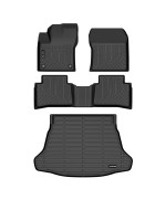 HAFIDI Floor Mats & Cargo Liner Custom Set for 2022-2016 Prius (Not for Prius c & Prius v) All Weather Protection TPE Full Set Accessories - Black