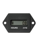 Yooreal LCD Digital Hour Meter,AC 86V to 230V,Resettable Total Hours,Data Storage for Lawn Mower Tractor Generator Golf cart ZTR/Riding Lawn Mower Land Trimmer UTV Brush Cutter etc. (AC 86V to 230V)