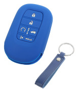 ESEWALAS Key Fob Cover,Silicone Rubber Key Fob Cover,Car Accessories Key Shells Key Fob Case,Key Fob Protector,Key Fob Holder,Remote Keyless Case Protector,Fit for Most Car Models (Blue)