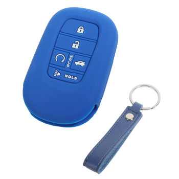 ESEWALAS Key Fob Cover,Silicone Rubber Key Fob Cover,Car Accessories Key Shells Key Fob Case,Key Fob Protector,Key Fob Holder,Remote Keyless Case Protector,Fit for Most Car Models (Blue)