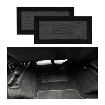 Kewucn 2 PCS Rear Under Seat Air Vent Cover, Backseat Air Vent Cover Grilles Protector, Rear Seat Air Condition Outlet Air Flow Vent Protection Covers Compatible with Model 3 Model Y