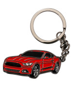 for Car Model Keychain, Delicate Metal Key Chain Compatible with, Unisex Keyring for Car, Black