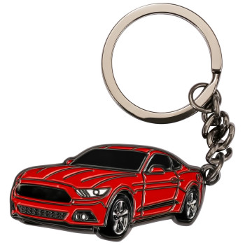 for Car Model Keychain, Delicate Metal Key Chain Compatible with, Unisex Keyring for Car, Black