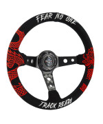 DRAGON TRACK READY Custom Steering Wheel 350mm Deep Dish 6 Bolt For JDM Sport Racing Steering Wheel Suede Horn Button Included