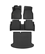 Binmotor Floor Mats Cargo Liner Set for Nissan Kicks 2024 2023 2022-2018, All Weather Mats for Nissan Kicks, Cargo Mat for Nissan Kicks, Waterproof Car Mats for Nissan Kicks Accessories