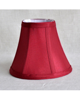 Urbanest Chandelier Lamp Shades 6-inch, Bell, Clip On, Burgundy