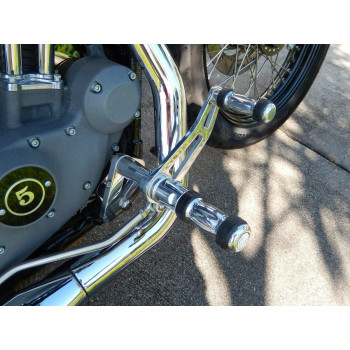 TARAZON Polished Forward Controls Foot Pegs Levers Linkages for Harley Davidson Sportster 883 1200 XL883 XL1200 2004 2005 2006 2007 2008 2009 2010 2011 2012 2013