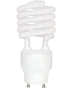 Satco S8206 23 Watt (100 Watt) 1600 Lumens Mini Spiral CFL Soft White 2700K GU24 Base Light Bulb