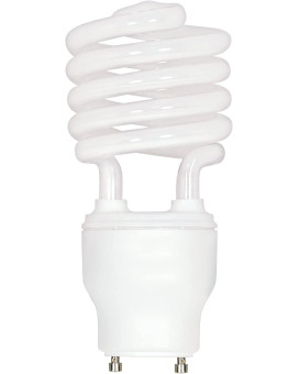 Satco S8206 23 Watt (100 Watt) 1600 Lumens Mini Spiral CFL Soft White 2700K GU24 Base Light Bulb