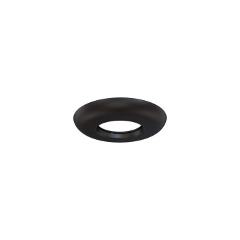 Crimson AV CAE Decorative Escutcheon Plate, Black, Clamps around 1.5 NPT pipe, Decorative plastic conceals hole in ceiling tile for a clean look, Compatible with all ceiling extensions and components