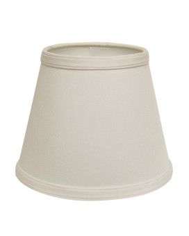 Her Yeau Enterprise Co. Ltd. Cloth & Wire White Empire Hardback No Slub Fabric Lampshade with Uno Fitter for Table Lamps