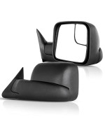 Towing Mirrors Truck Power Adjusted Manual Folding Replacement 94-97 Dodge Ram 1500 2500 3500 Pair