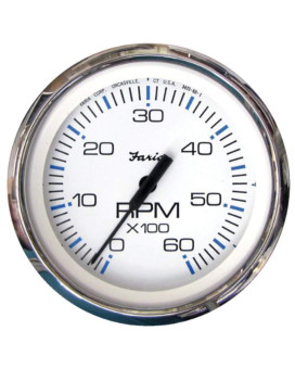 Faria 33807 Chesapeake 6000 Rpm Tachometer White