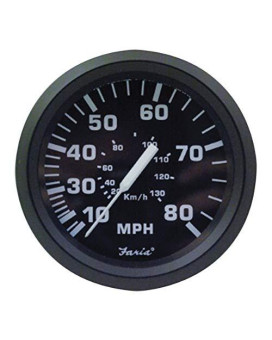 Faria Beede 32812 Euro Speedometer 80 Mph 4 Black