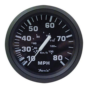 Faria Beede 32812 Euro Speedometer 80 Mph 4 Black