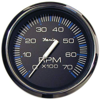 Faria 33718 Chesapeake Black 7000 Rpm Tachometer