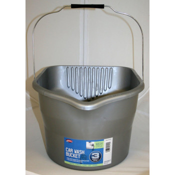 Carrand 94102 Car Wash Bucket 3 Gallon Capacity Gray